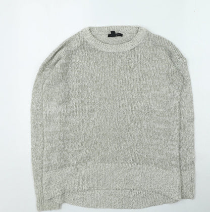Womens UK Size S New Look Grey Pullover Jumper