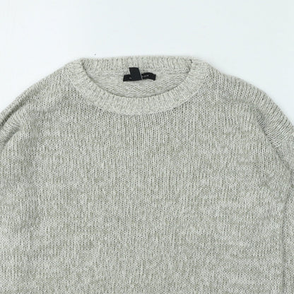 Womens UK Size S New Look Grey Pullover Jumper