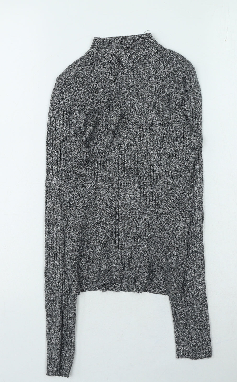 Womens UK Size S Bershka Grey Pullover Jumper