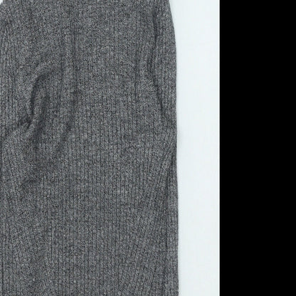 Womens UK Size S Bershka Grey Pullover Jumper