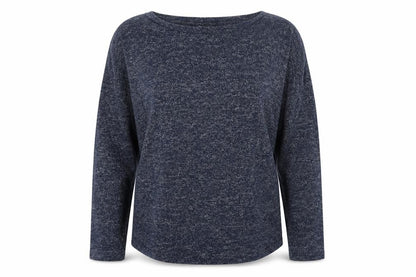 Marks and Spencer Womens Blue Round Neck Viscose Pullover Jumper Size 10