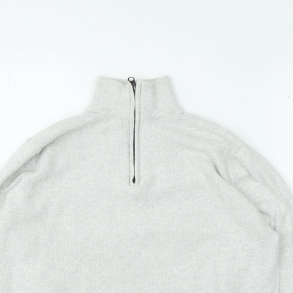 TU Mens Grey Cotton Pullover Sweatshirt Size M