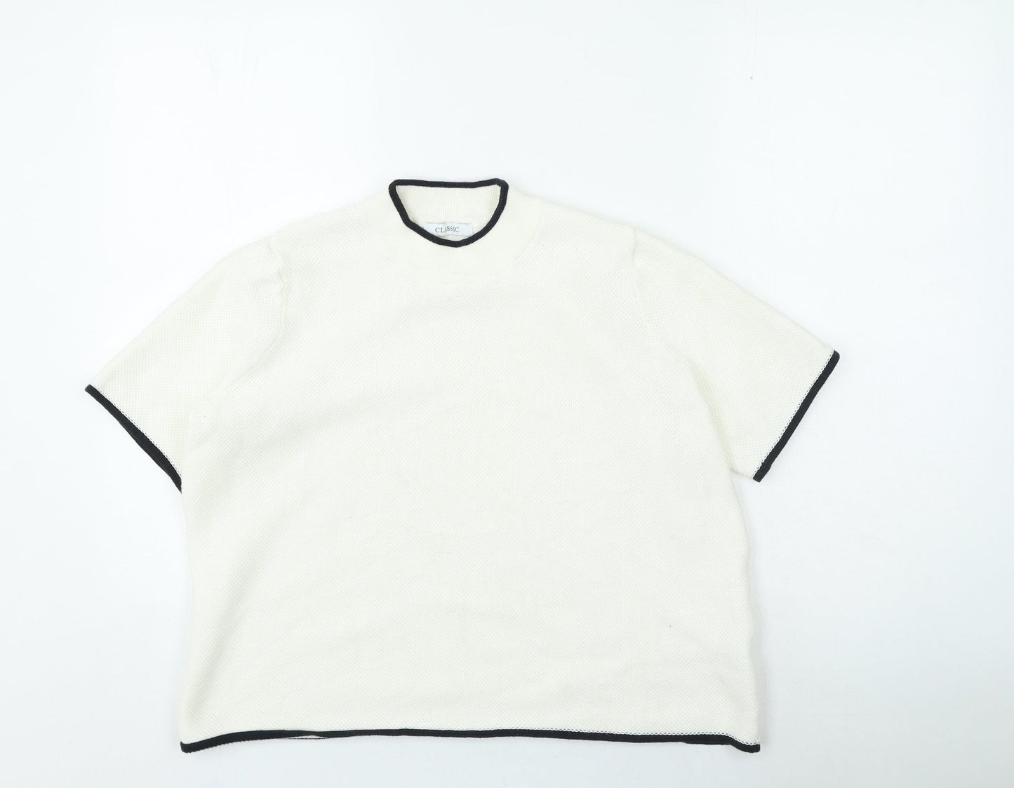 Womens UK Size 16 Marks and Spencer Ivory Pullover Jumper