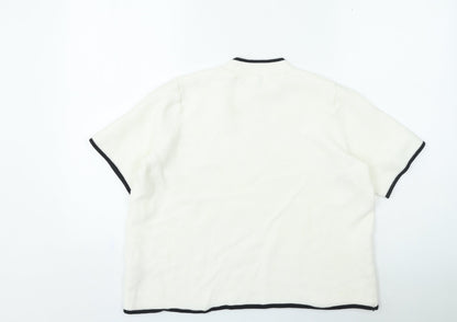 Womens UK Size 16 Marks and Spencer Ivory Pullover Jumper
