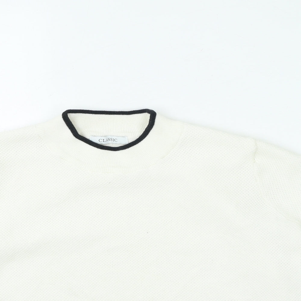 Womens UK Size 16 Marks and Spencer Ivory Pullover Jumper