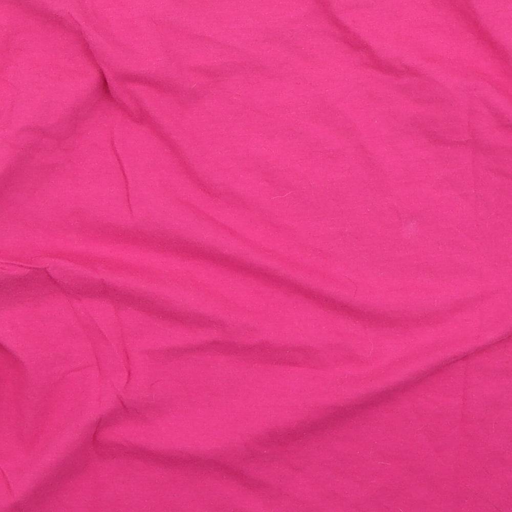 Gildan Girls Pink Cotton Basic Casual Size 5-6 Years Round Neck - Im the big sister