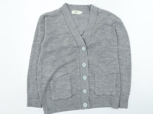 Womens UK Size M Choice Grey Cardigan Jumper