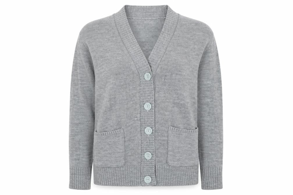 Womens UK Size M Choice Grey Cardigan Jumper
