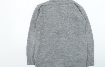 Womens UK Size M Choice Grey Cardigan Jumper