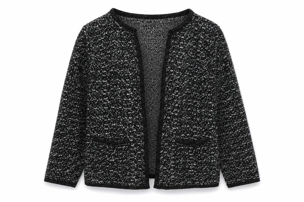 Womens UK Size 14 F&F Black Cardigan Jumper