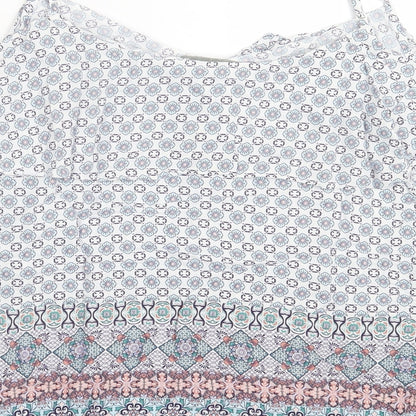 Womens UK Size 10 Oasis Multicoloured Basic T-Shirt