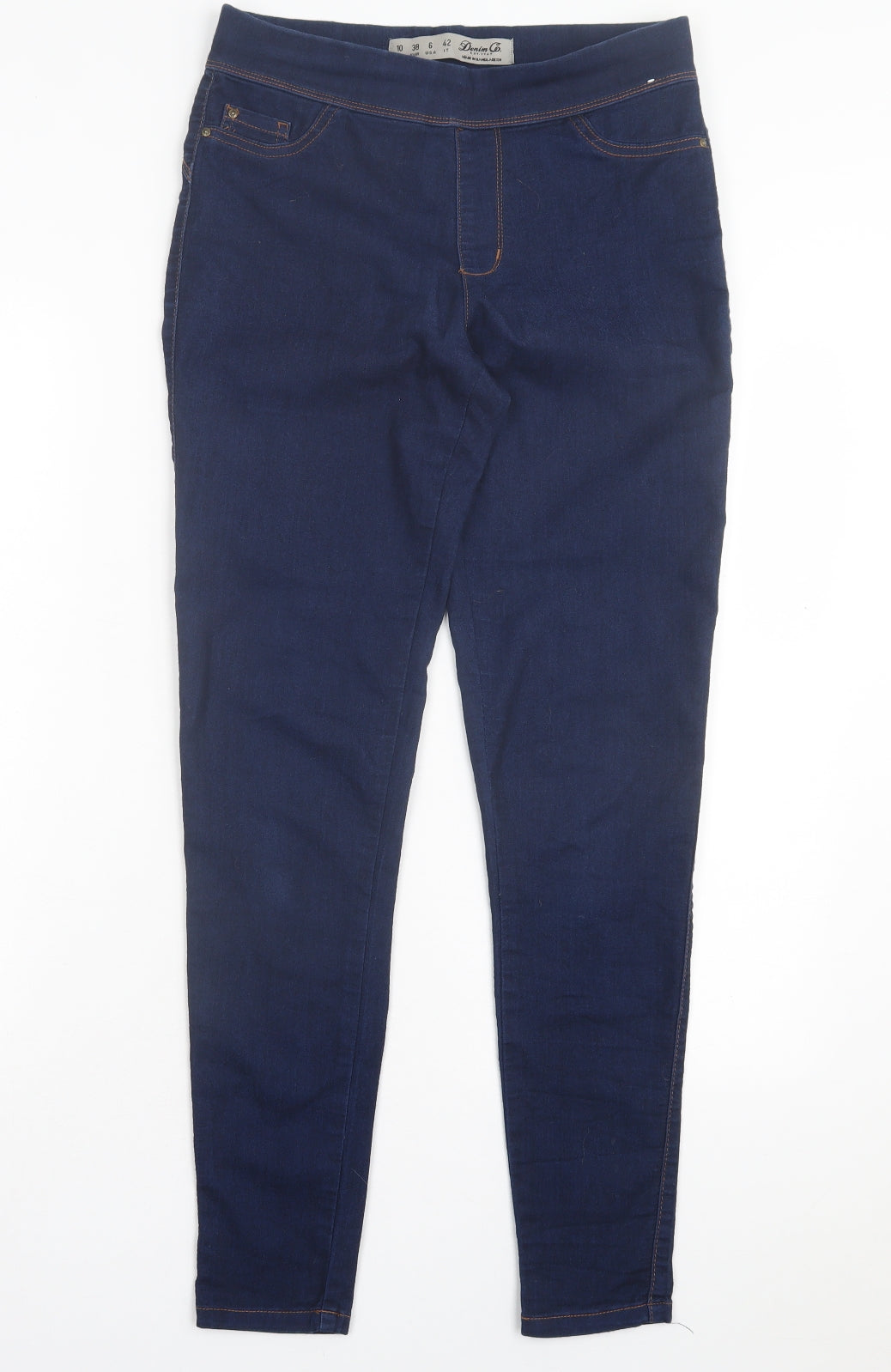 Womens UK Size 10 Denim & Co. Regular Fit Jegging Blue Trousers