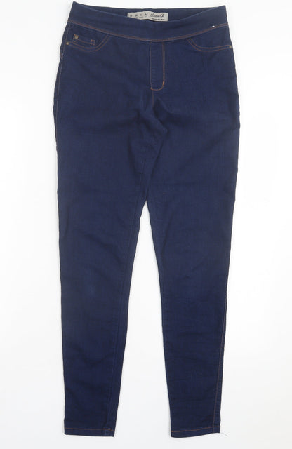 Womens UK Size 10 Denim & Co. Regular Fit Jegging Blue Trousers