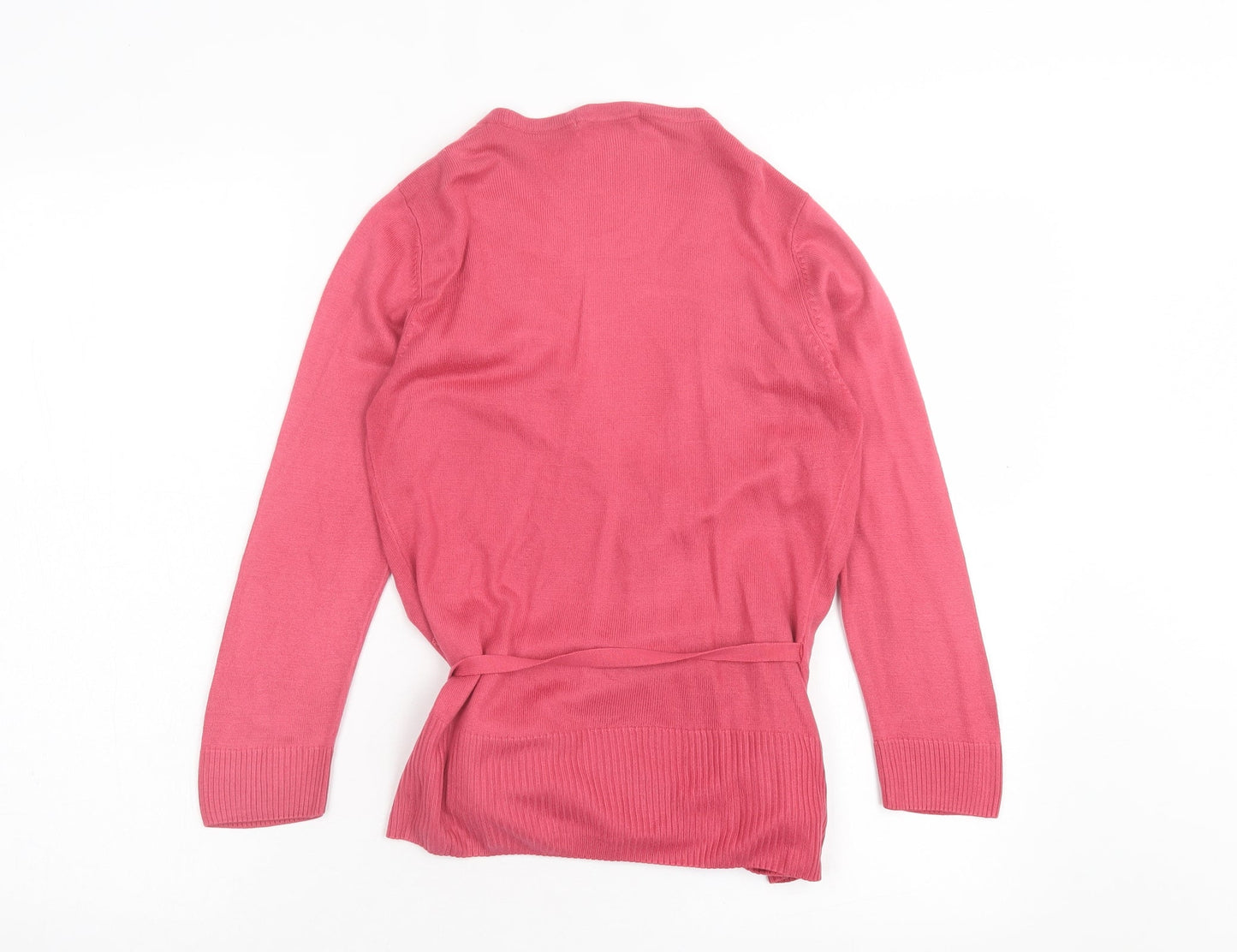 Womens UK Size 8 Marks and Spencer Pink Wrap Jumper