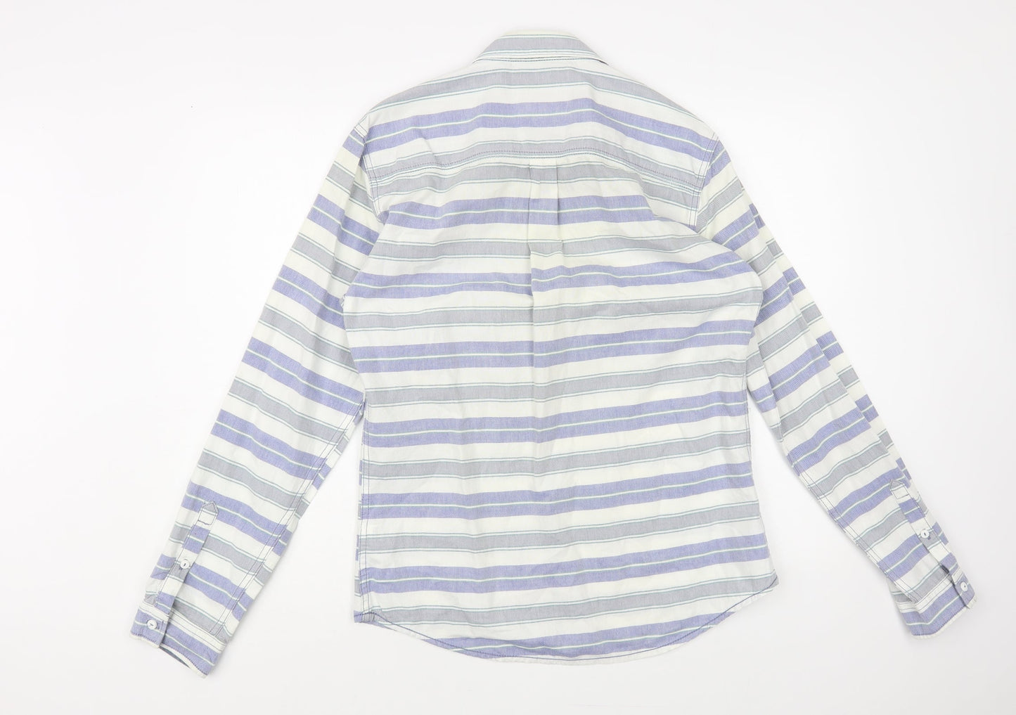Mens UK Size M NEXT Blue  Button-Up Long Sleeve Casual Shirt
