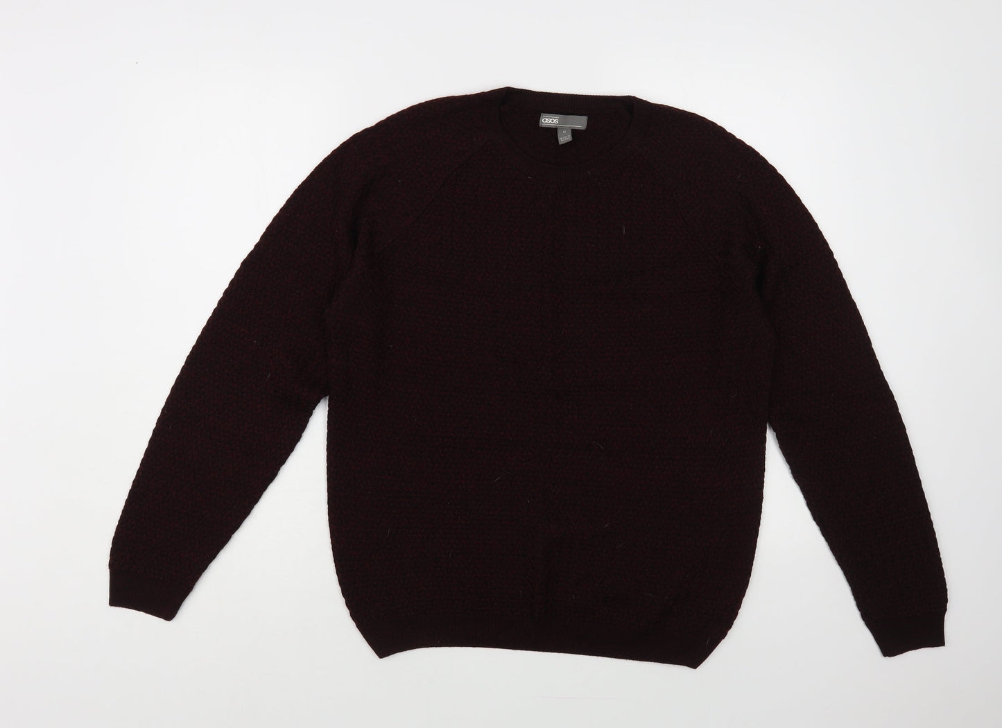 ASOS Mens Purple Crew Neck Acrylic Pullover Jumper Size M