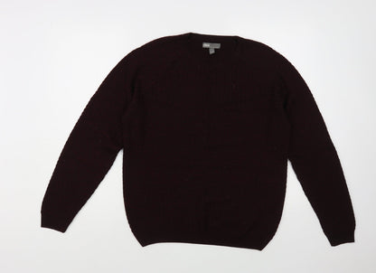 ASOS Mens Purple Crew Neck Acrylic Pullover Jumper Size M