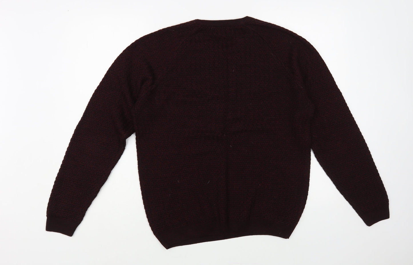 ASOS Mens Purple Crew Neck Acrylic Pullover Jumper Size M