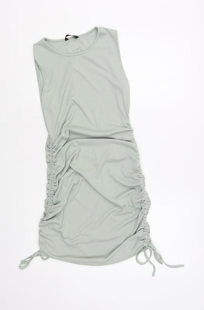 SheIn Womens Green Polyester Bodycon Size M Crew Neck Pullover