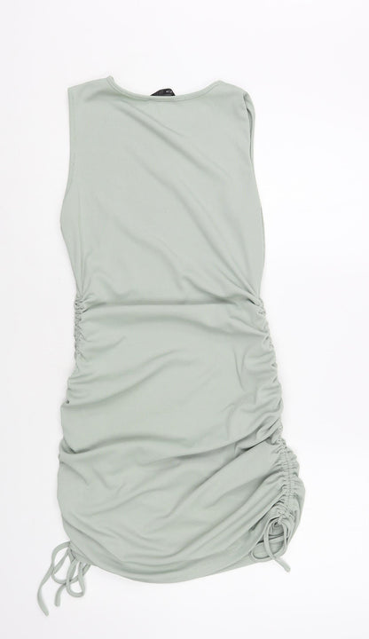 SheIn Womens Green Polyester Bodycon Size M Crew Neck Pullover