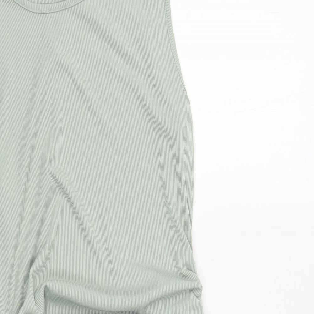 SheIn Womens Green Polyester Bodycon Size M Crew Neck Pullover