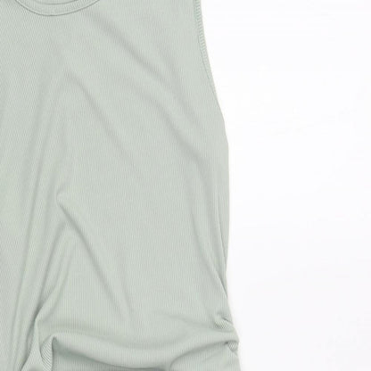 SheIn Womens Green Polyester Bodycon Size M Crew Neck Pullover