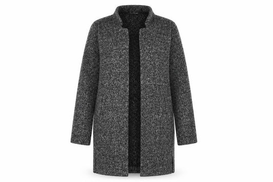 Womens UK Size 10 Principles Grey Overcoat