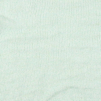 George Womens Green Boat Neck Acrylic Pullover Jumper Size 16