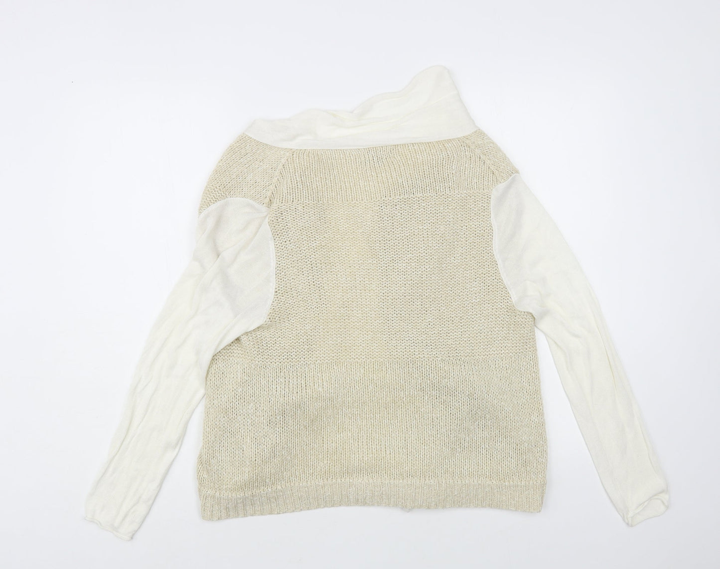 Womens UK Size 12 Soon Beige Cardigan Jumper