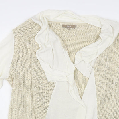 Womens UK Size 12 Soon Beige Cardigan Jumper
