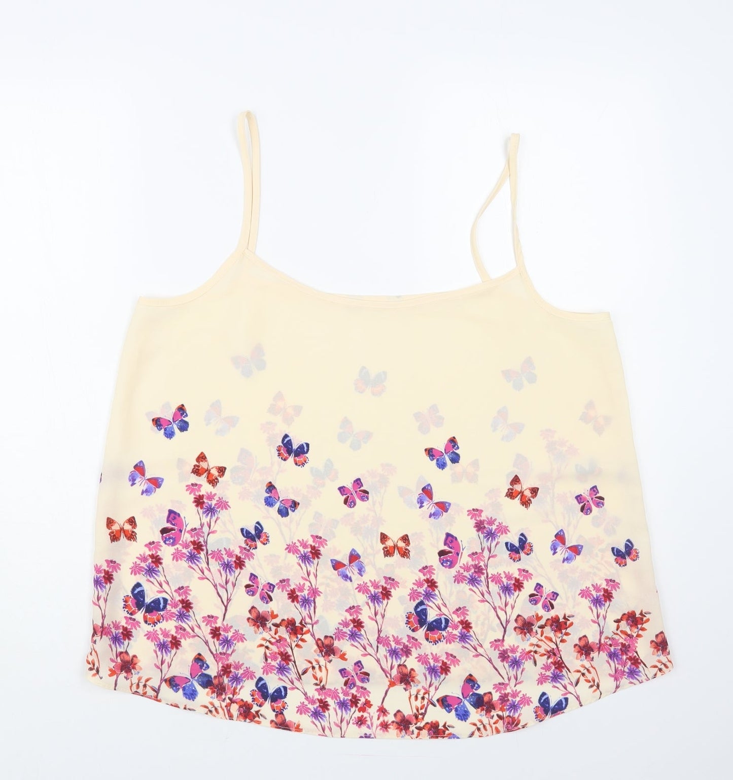 Womens UK Size M Preworn Pink Camisole Blouse