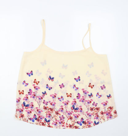 Womens UK Size M Preworn Pink Camisole Blouse