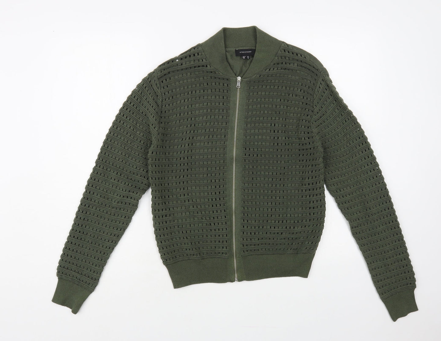 Womens UK Size 16 Atmosphere Green Full Zip Jumper