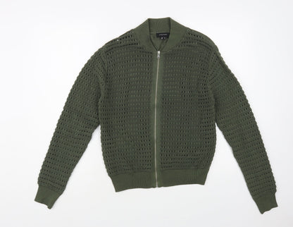 Womens UK Size 16 Atmosphere Green Full Zip Jumper