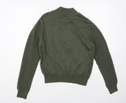 Womens UK Size 16 Atmosphere Green Full Zip Jumper