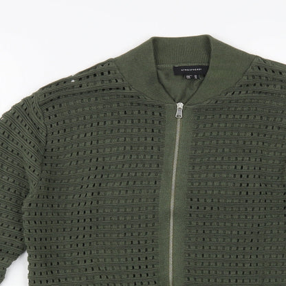 Womens UK Size 16 Atmosphere Green Full Zip Jumper