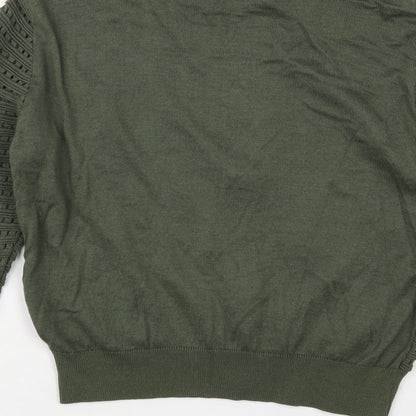 Womens UK Size 16 Atmosphere Green Full Zip Jumper