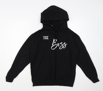 Stars & Stripes Womens Black Cotton Pullover Hoodie Size M Pullover - The Boss