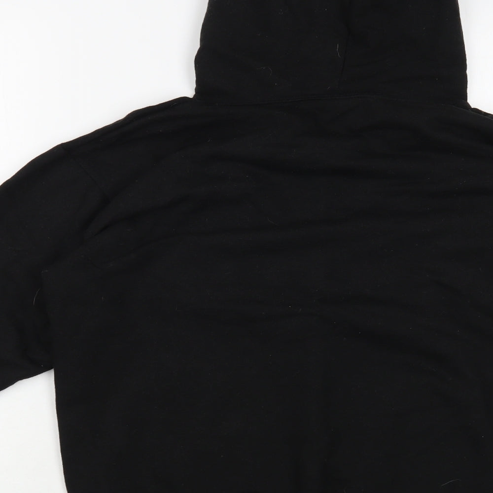 Stars & Stripes Womens Black Cotton Pullover Hoodie Size M Pullover - The Boss
