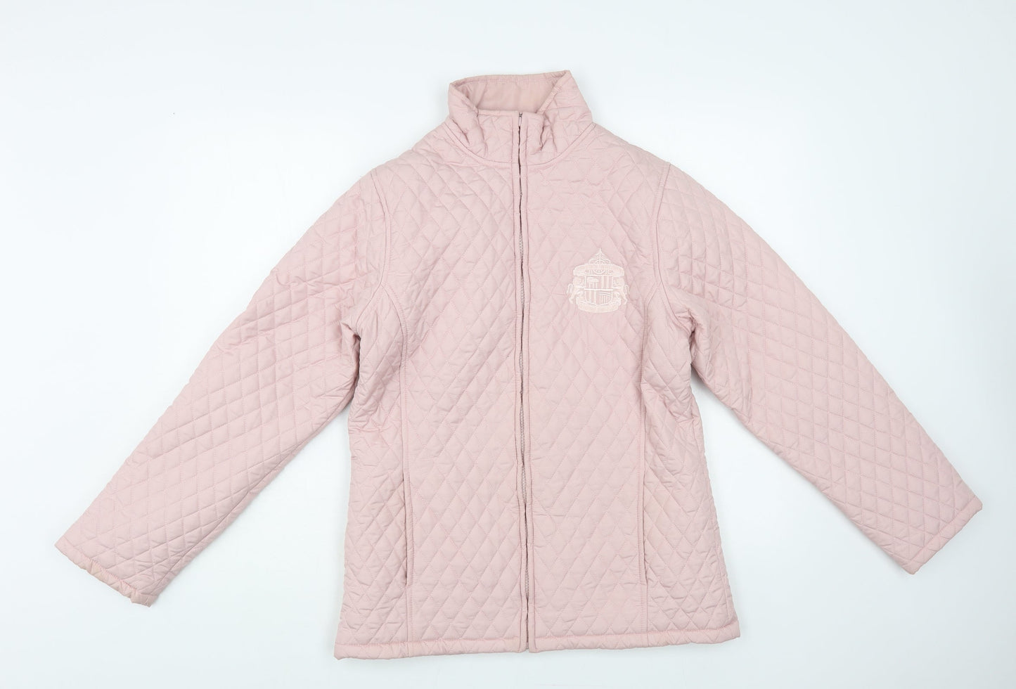 Womens UK Size S Pure & Natural Pink Quilted Coat