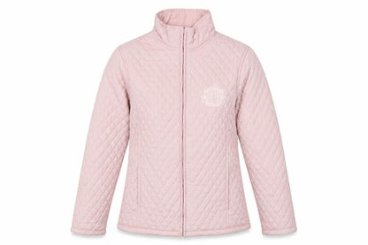 Womens UK Size S Pure & Natural Pink Quilted Coat