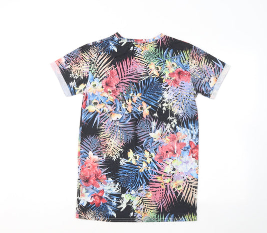 Womens UK Size S Cameo Rose Multicoloured Basic T-Shirt