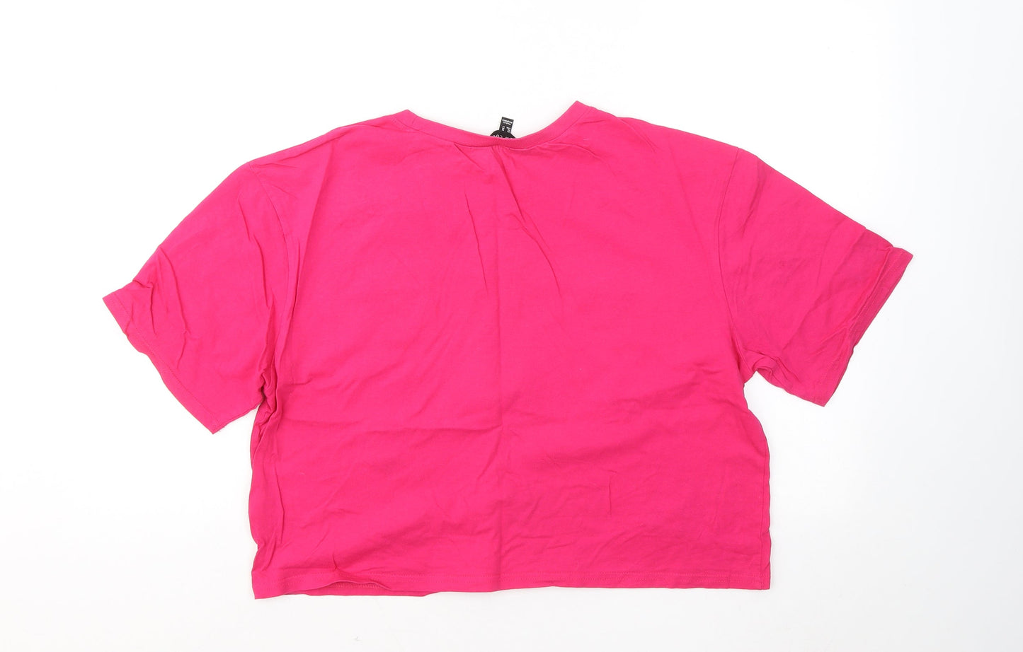 Womens UK Size 18 New Look Pink Basic T-Shirt