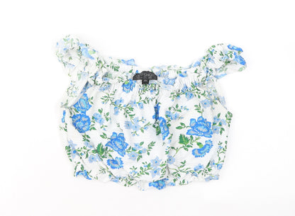 Womens UK Size 6 Topshop Multicoloured Basic Blouse