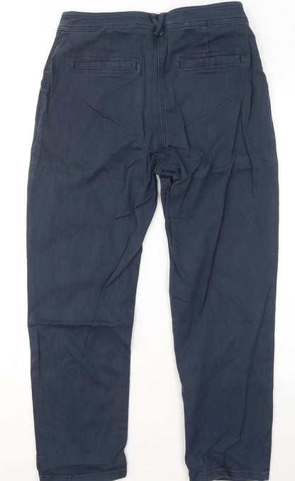 Oasis Womens Blue Cotton Straight Jeans Size 10 L24 in Regular