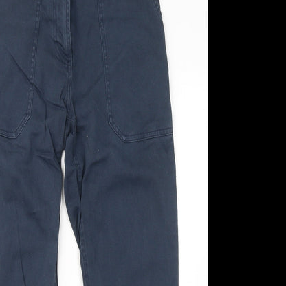 Oasis Womens Blue Cotton Straight Jeans Size 10 L24 in Regular