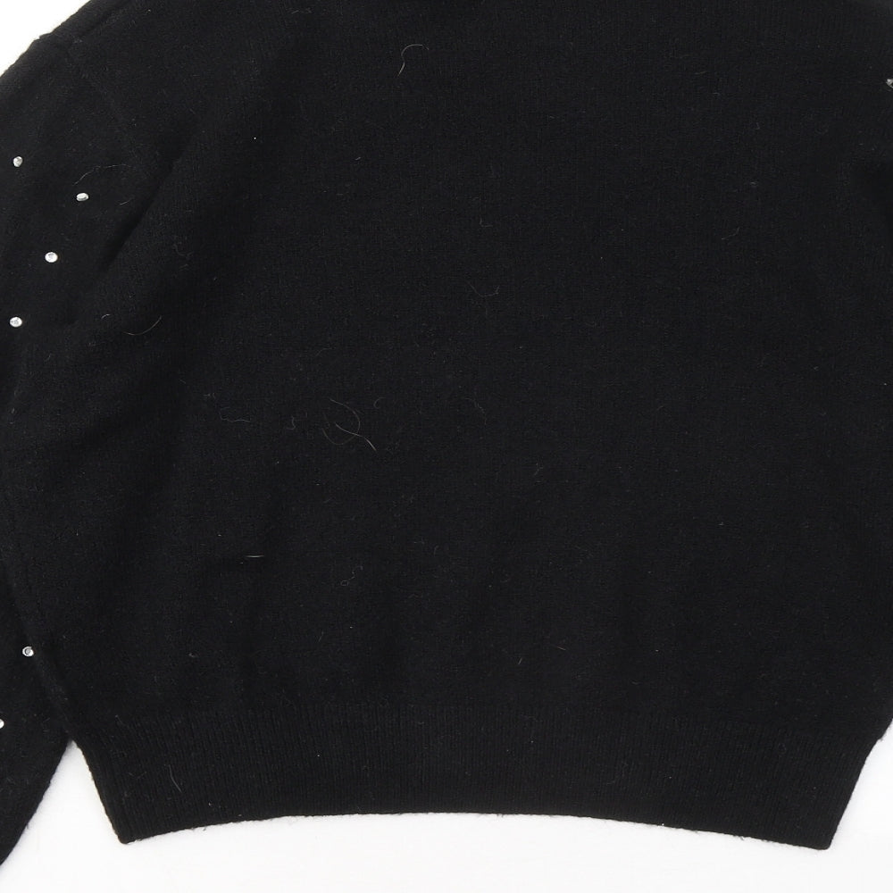 Womens UK Size M Divided by H&M Black Pullover Jumper