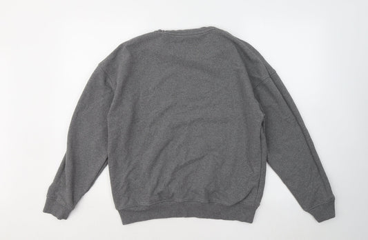 Primark Mens Grey Cotton Pullover Sweatshirt Size XS - we're all one with the earth