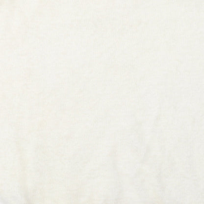 Atmosphere Womens White Round Neck Polyimide Pullover Jumper Size XS