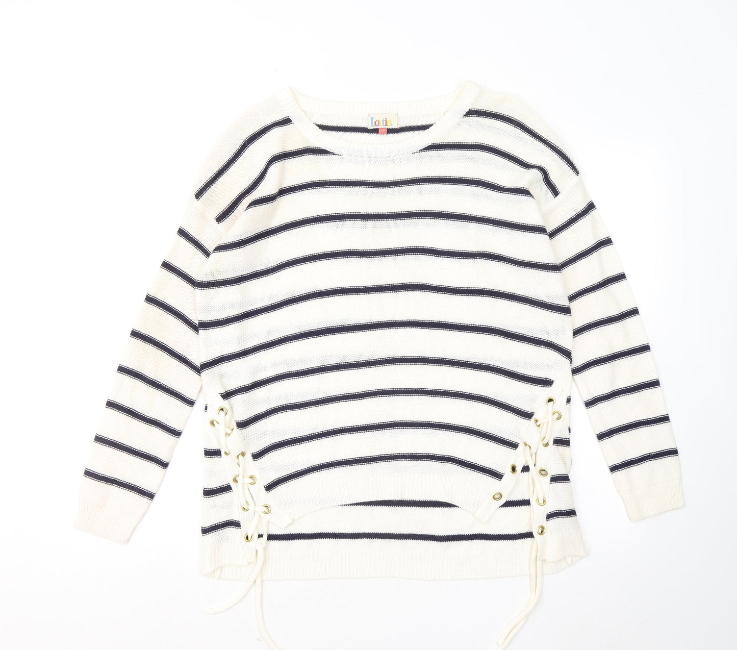 Womens UK Size 12 Lottie White Pullover Jumper
